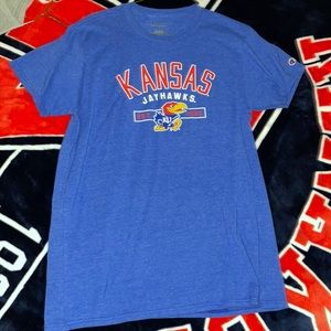 KU Jayhawks blue t-shirt